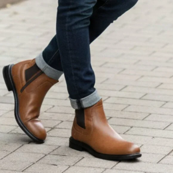 Alfani Side-Zip Boots Size 8.5 Brown - Picture 1 of 6